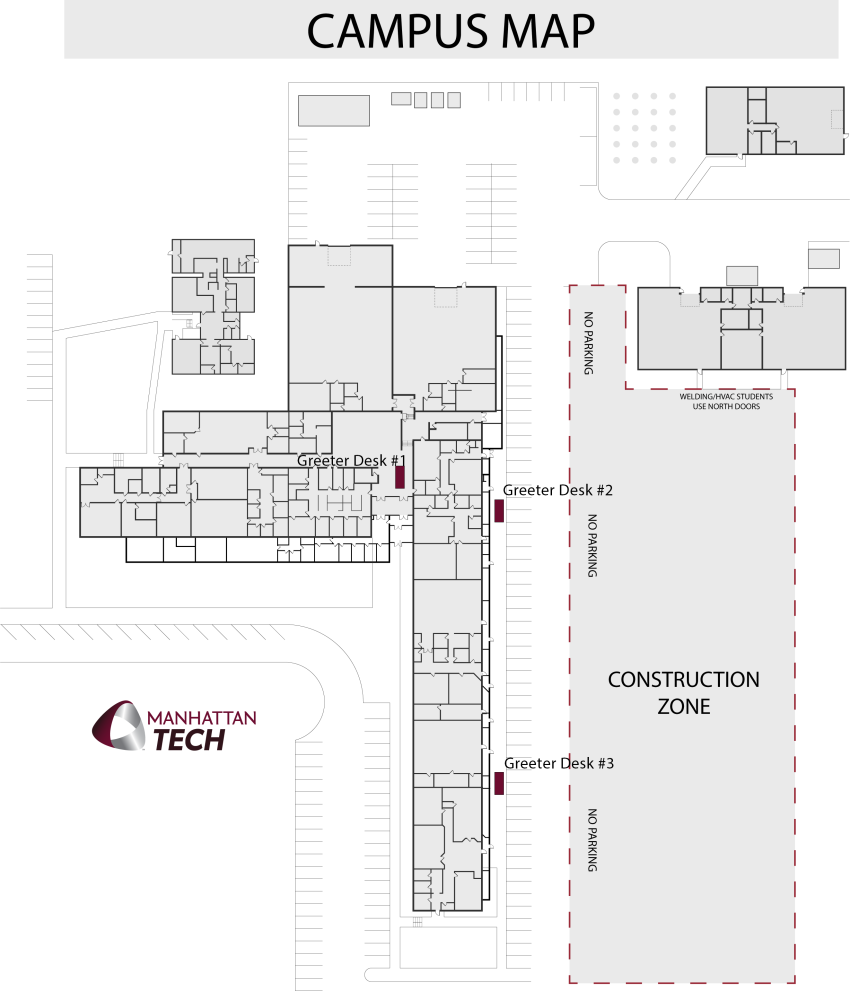 Welcome Week Greeter Map with Locations