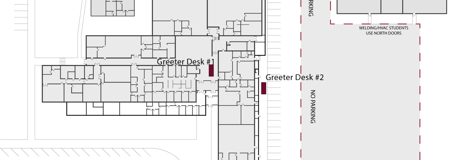 Welcome Week Greeter Map with Locations